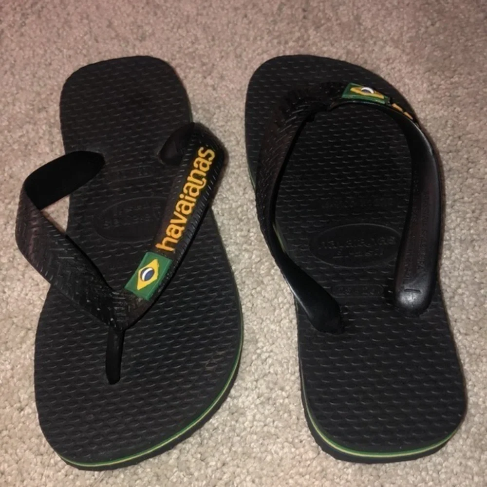 Havaianas Kids 25-26 Black‎ Flip Flops